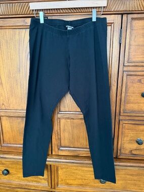 J Jill Black Cropped Leggings Large